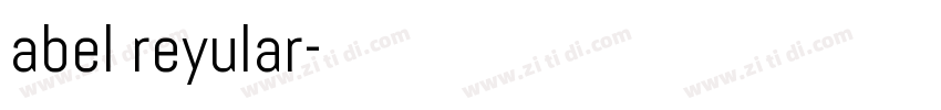 abel reyular字体转换